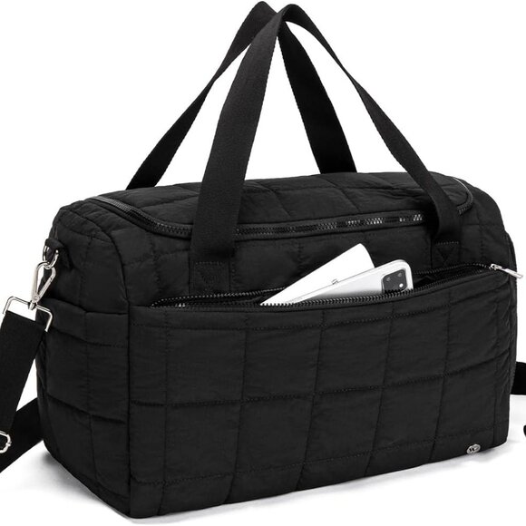 Spacious & Trendy 25L Quilted Duffle Bag for Women - Ideal Travel Companion - Picture 1 of 8
